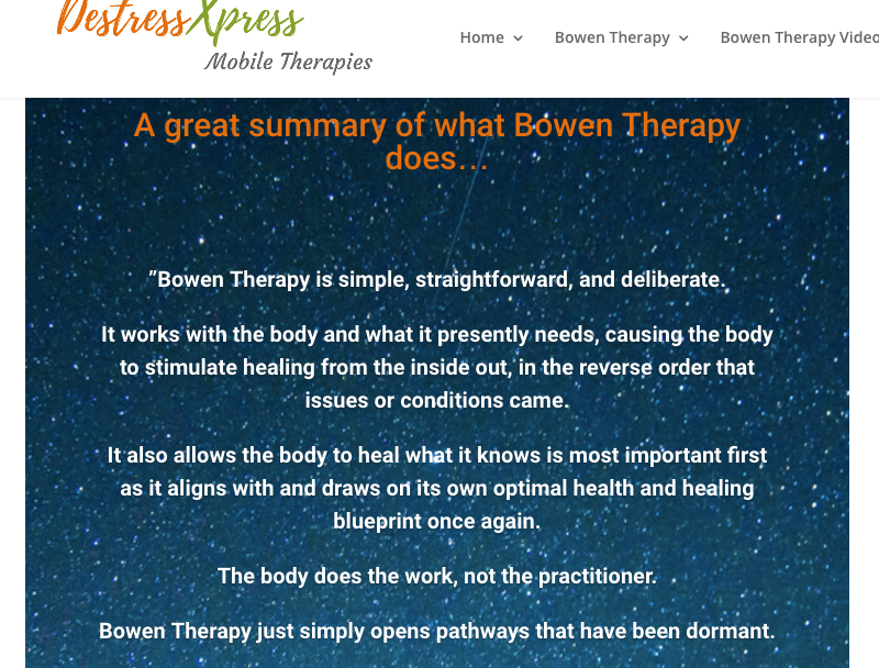 A great summary of what Bowen Therapy does…